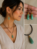 Aventurine Jade Clover Jewelry Set